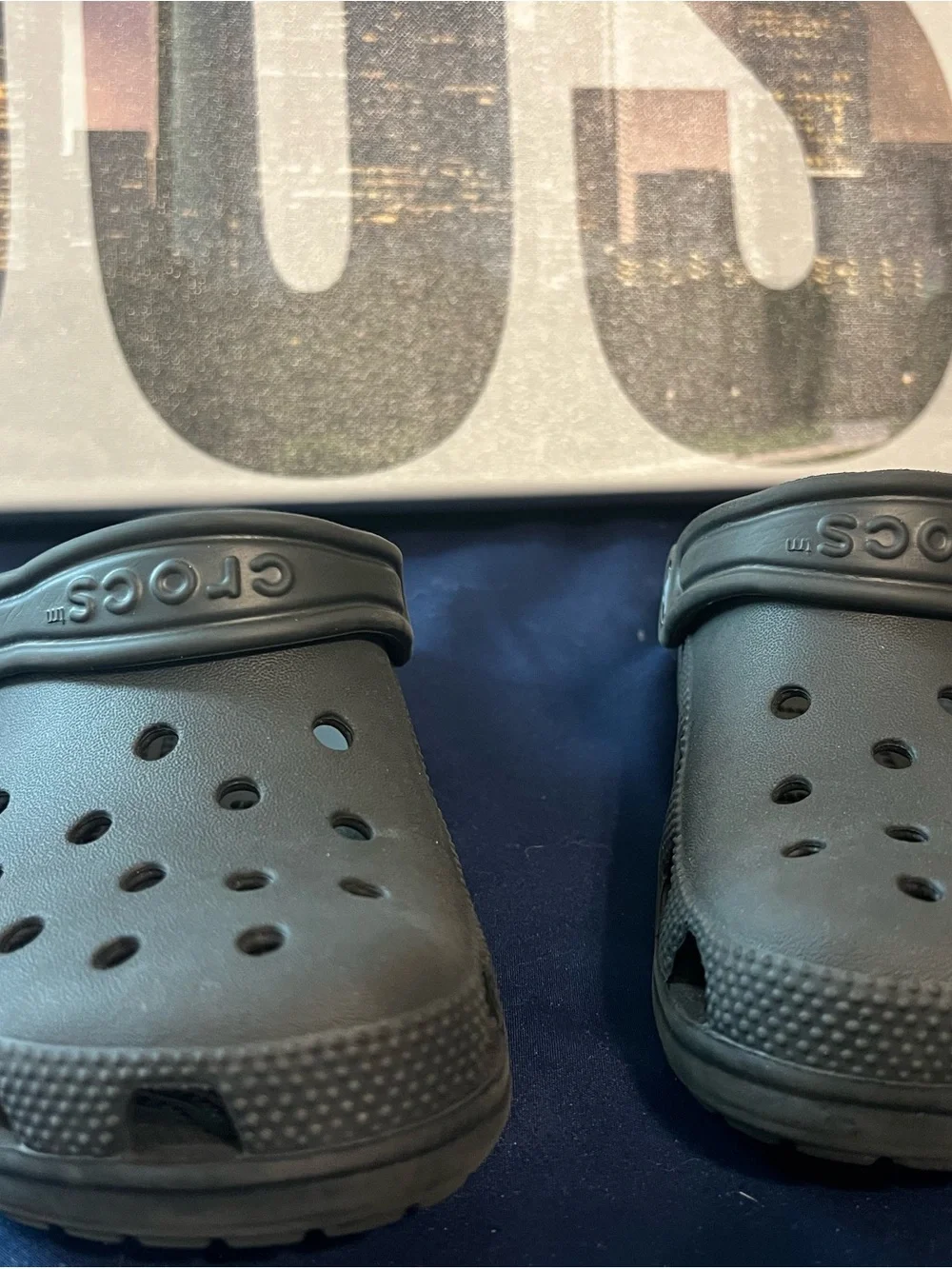 kids Black Crocs